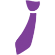 Logo is a pink tie
